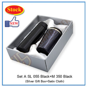 SET A SL055 BLACK+M350 BLACK แก้วน้ำสแตนเลส ขายส่ง