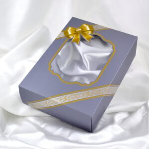 ฺฺBOX GRAY กล่องกิ๊ฟเซ็ตคู่ แบบหน้าต่าง สีเทา